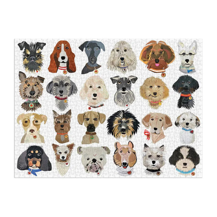 Paper Dogs 1000 Piece Jigsaw Puzzle Galison - for just $19.99! 