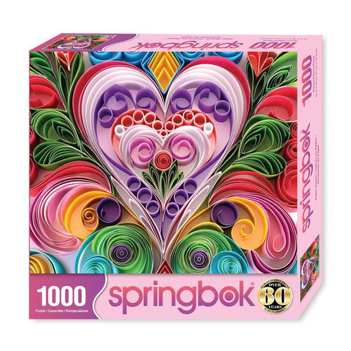 Paper Hearts 1000 Piece Jigsaw Puzzle Springbok - for just $19.99! 
