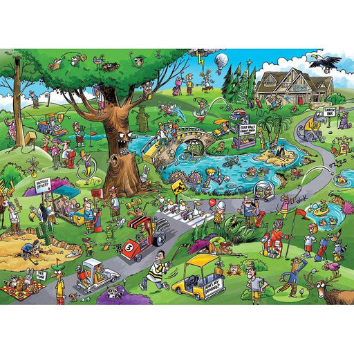 Par for the Course Doodle Town 1000 Piece Jigsaw Puzzle Cobble Hill - for just $19.99! 