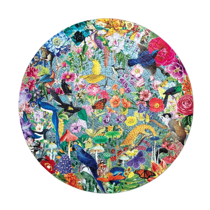 Paradise Garden 500 Piece Round Jigsaw Puzzle eeBoo - for just $26.99! 