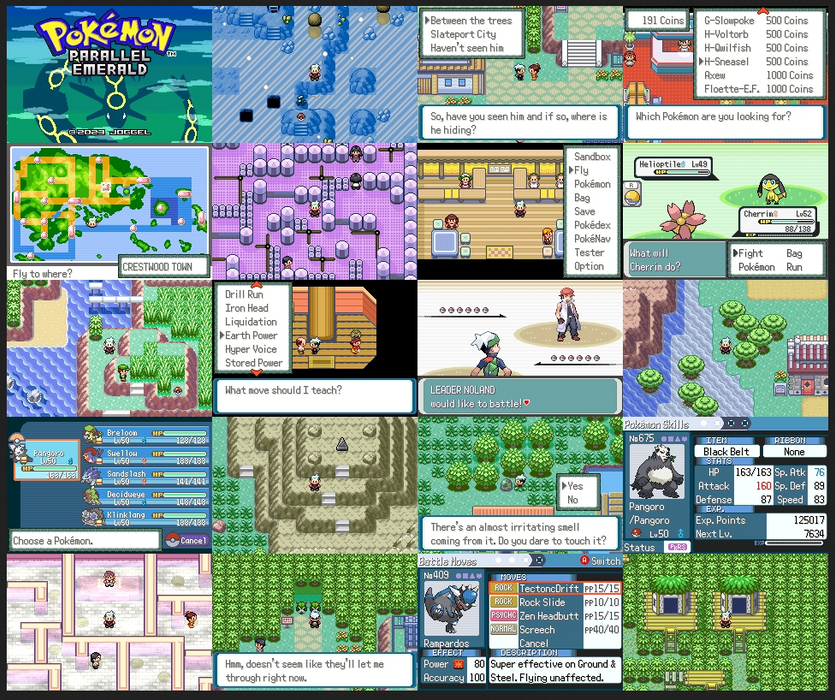 Pokemon Parallel Emerald GBA ROM Hack Video Game Boy Advance - for just $18.49! 