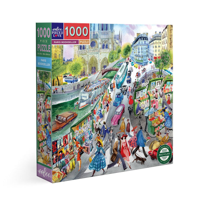 Paris Bookseller 1000 Piece Jigsaw Puzzle eeBoo - for just $26.99! 