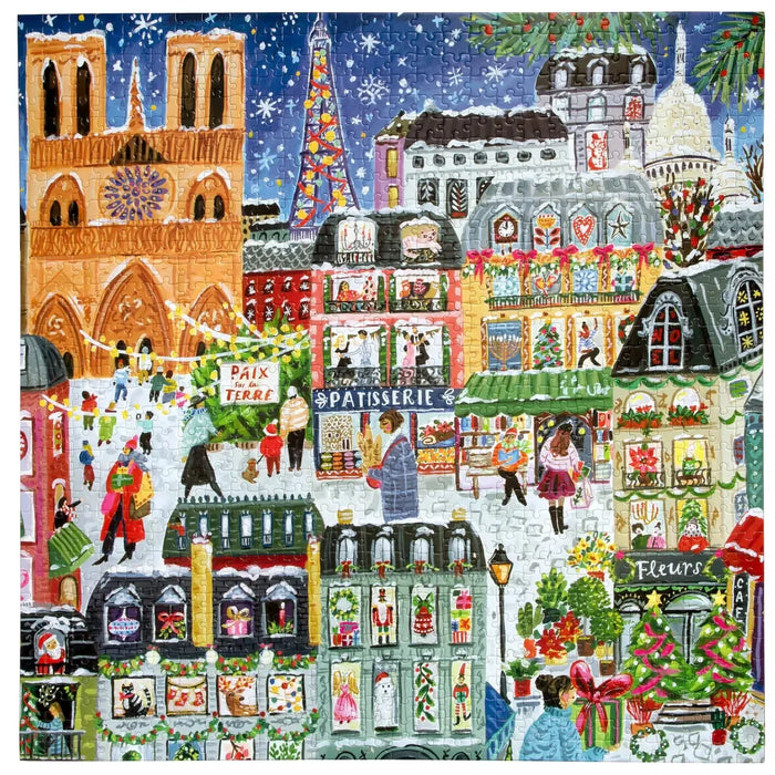 Paris Christmas 1000 Piece Jigsaw Puzzle eeBoo - for just $26.99! 