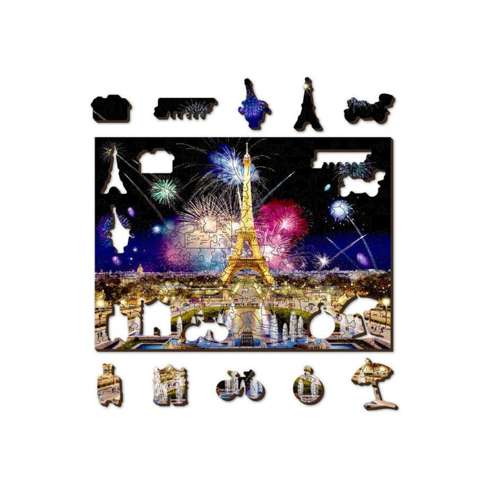 Paris by Night 150 Piece Wood Jigsaw Puzzle Wooden City - for just $19.99! 
