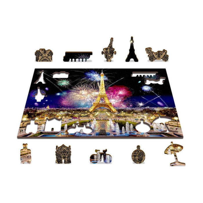 Paris by Night 150 Piece Wood Jigsaw Puzzle Wooden City - for just $19.99! 