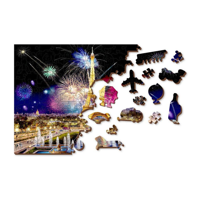 Paris by Night 150 Piece Wood Jigsaw Puzzle Wooden City - for just $19.99! 