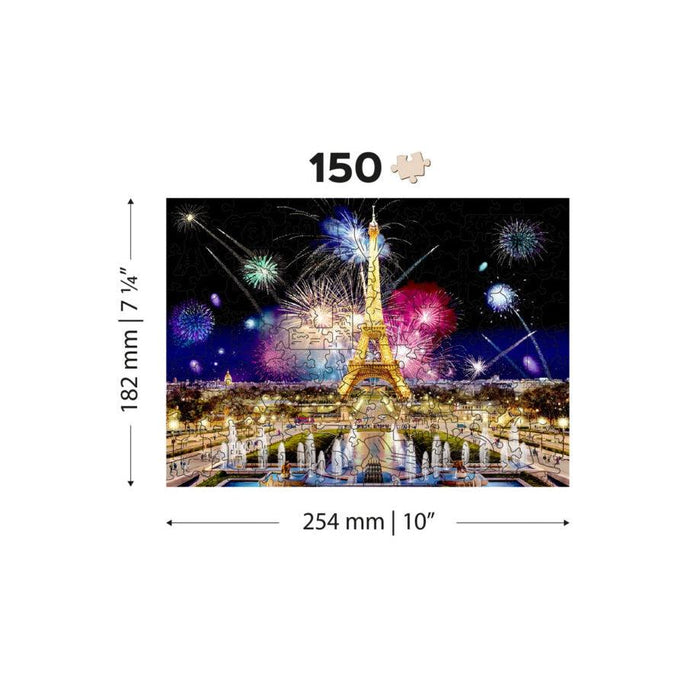 Paris by Night 150 Piece Wood Jigsaw Puzzle Wooden City - for just $19.99! 