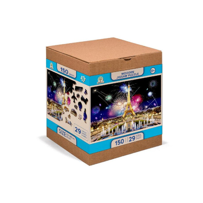 Paris by Night 150 Piece Wood Jigsaw Puzzle Wooden City - for just $19.99! 