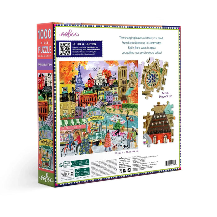 Paris in Autumn 1000 Piece Jigsaw Puzzle eeBoo - for just $26.99! 