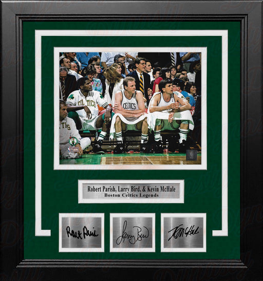 Robert Parish, Larry Bird & Kevin McHale Boston Celtics 8x10 Framed Photo with Engraved Autographs - for just $79.99! 