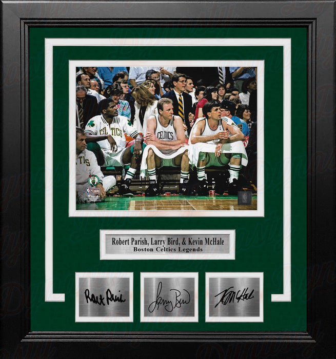 Robert Parish, Larry Bird & Kevin McHale Boston Celtics 8x10 Framed Photo with Engraved Autographs - for just $79.99! 