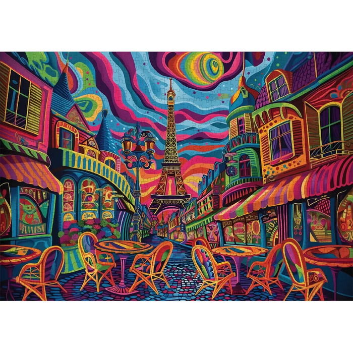 Parisian Prism 1000 Piece Jigsaw Puzzle Trippy - for just $19.99! 