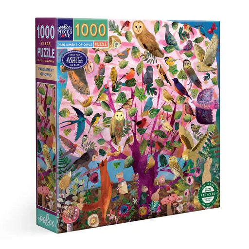 Parliament of Owls 1000 Piece Jigsaw Puzzle eeBoo - for just $26.99! 