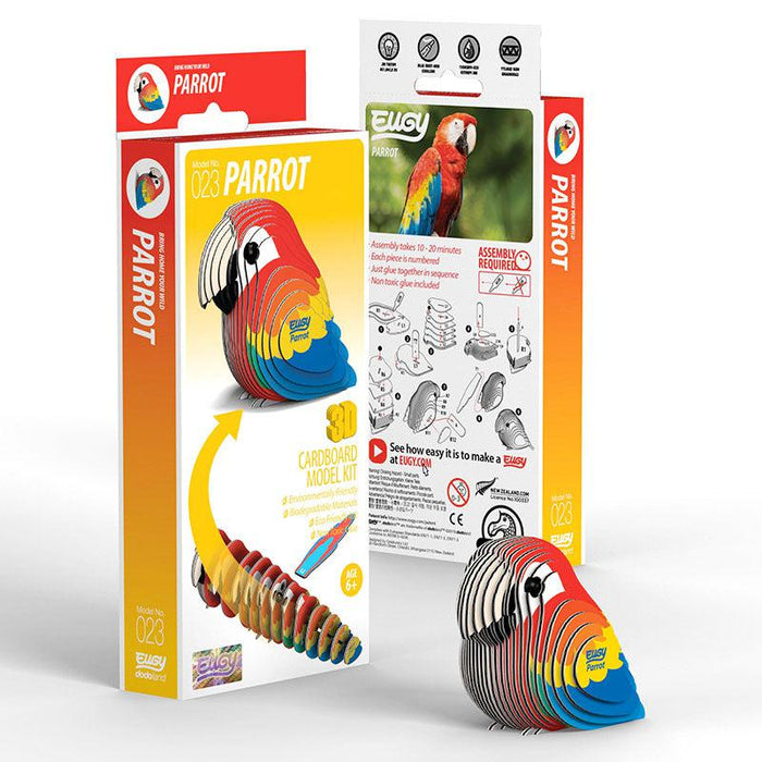 Parrot 3D Cardboard Model Kit Eugy - for just $11.99! 