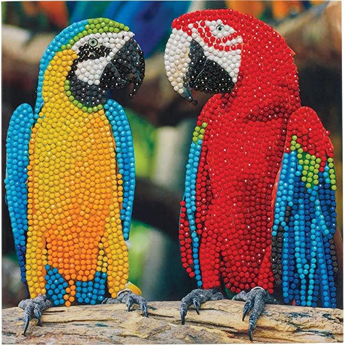 Parrot Friends Crystal Art Card Kit Craft Buddy - for just $7.99! 