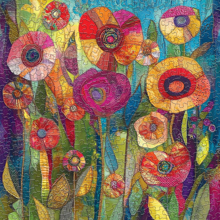 Patchwork Petals 500 Piece Jigsaw Puzzle Springbok - for just $17.99! 