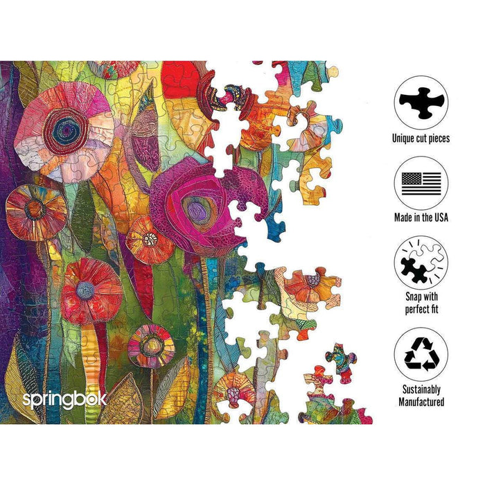 Patchwork Petals 500 Piece Jigsaw Puzzle Springbok - for just $17.99! 