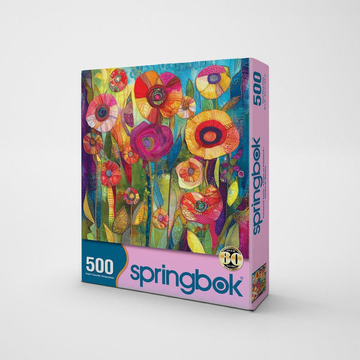 Patchwork Petals 500 Piece Jigsaw Puzzle Springbok - for just $17.99! 