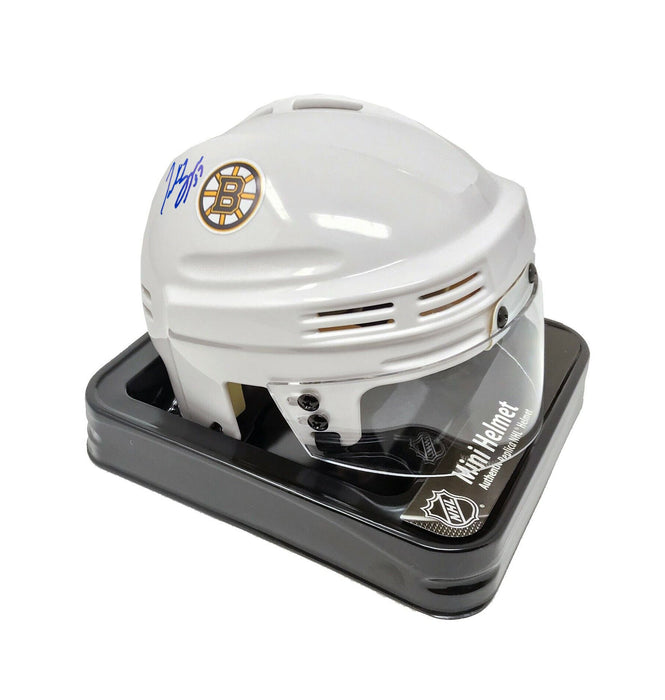Patrice Bergeron Boston Bruins Autographed White Mini-Helmet - for just $159.99! 