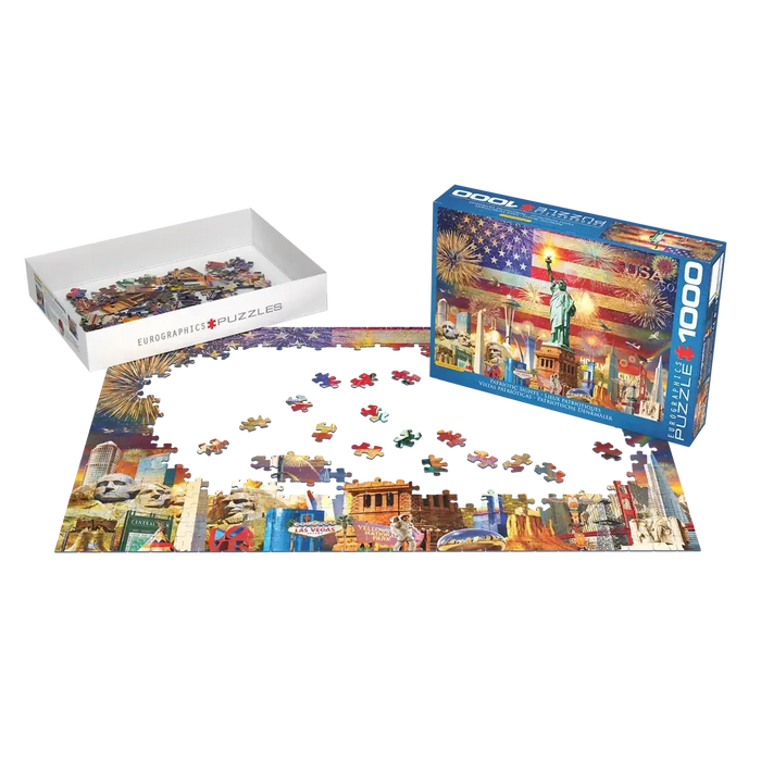 Patriotic Sights 1000 Piece Jigsaw Puzzle Eurographics - for just $21.99! 
