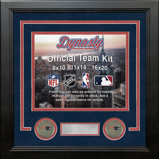 New England Patriots Custom NFL Football 11x14 Picture Frame Kit (Multiple Colors) - for just $47.99! 