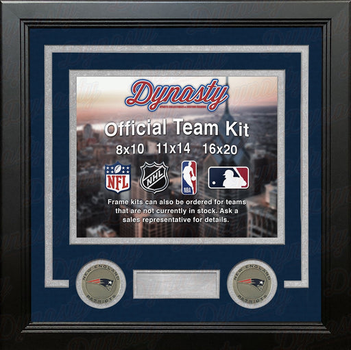 New England Patriots Custom NFL Football 8x10 Picture Frame Kit (Multiple Colors) - for just $36.99! 