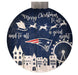 New England Patriots 12" Christmas Village Wall Art Wood Sign - for just $12.99! 