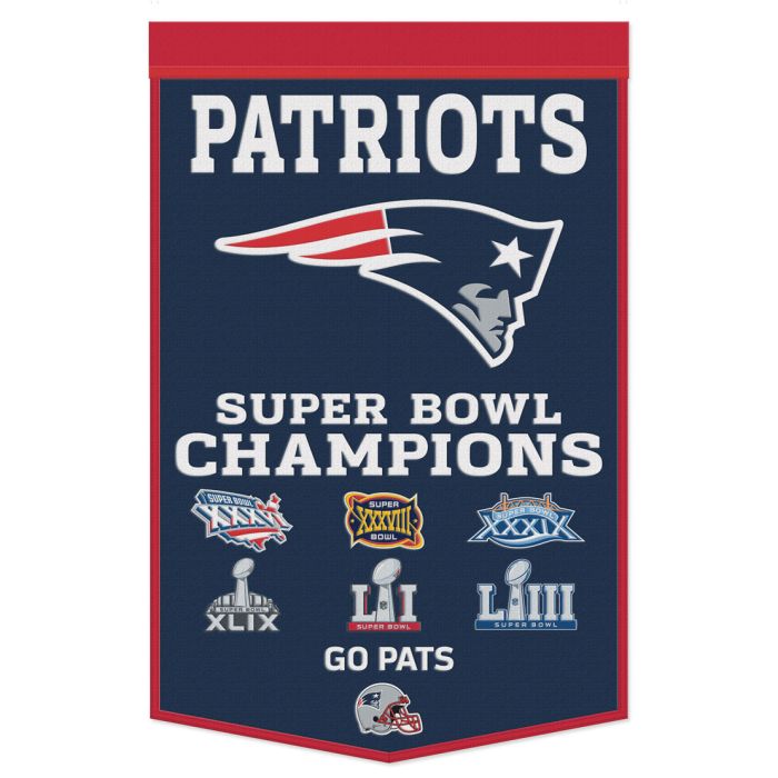 New England Patriots 24" x 38" Primary Wool Banner - for just $99.99! 