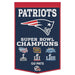 New England Patriots 24" x 38" Primary Wool Banner - for just $99.99! 