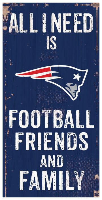 New England Patriots Football, Friends, & Family Wood Sign - for just $12.99! 