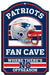 New England Patriots Fan Cave 11" x 17" Helmet Logo Wood Sign - for just $29.99! 