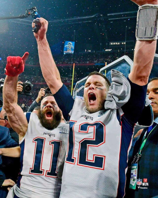 Julian Edelman & Tom Brady Super Bowl LIII New England Patriots 8" x 10" Football Photo - for just $9.99! 