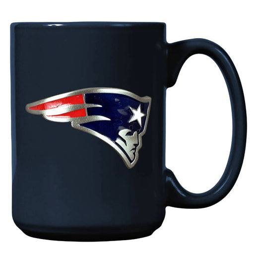 New England Patriots 15oz. Metal Emblem Logo Ceramic Mug - for just $19.99! 