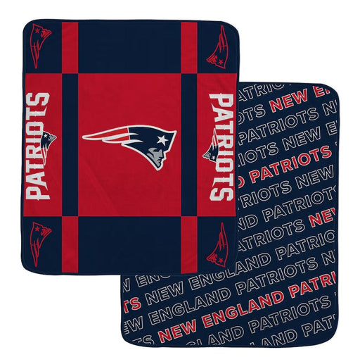 New England Patriots Pegasus 60” x 70” Reverse Block Wordmark Double-Sided Blanket - for just $49.99! 