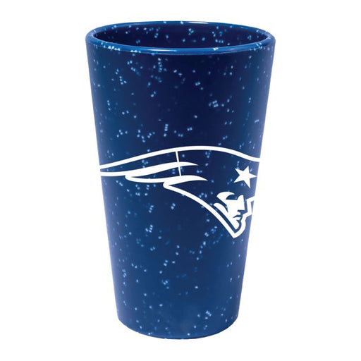 New England Patriots 16 oz Team Color Silicone Pint Glass - for just $19.99! 