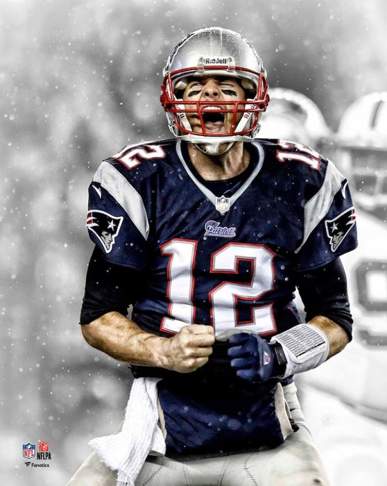 Tom Brady Scream Spotlight New England Patriots 8" x 10" Football Photo - for just $9.99! 
