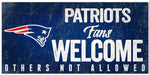 New England Patriots Fans Welcome Wood Sign - for just $14.99! 