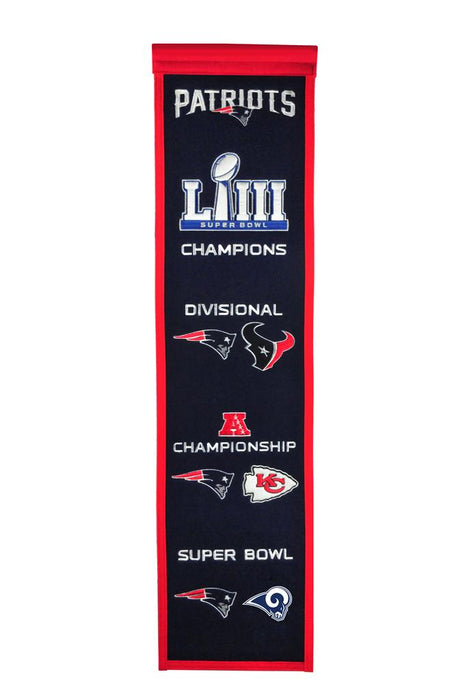 New England Patriots Super Bowl LIII Road to the Championship Heritage Banner - for just $34.99! 
