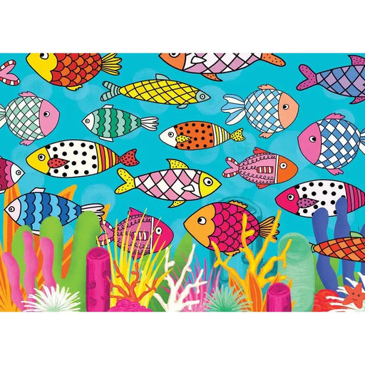 Patterned Fishes 1000 Piece Jigsaw Puzzle Enjoy - for just $24.99! 