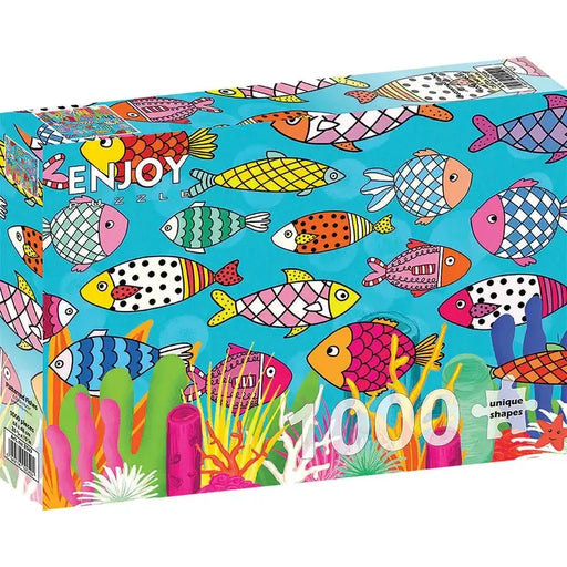 Patterned Fishes 1000 Piece Jigsaw Puzzle Enjoy - for just $24.99! 