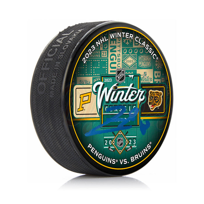 Pavel Zacha Boston Bruins Autographed 2023 Winter Classic Puck - for just $59.99! 