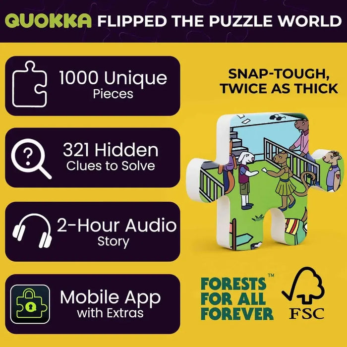 Pawchella Bash "Seek & See" 1000 Piece Jigsaw Puzzle Quokka - for just $24.99! 