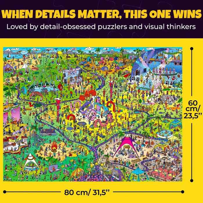 Pawchella Bash "Seek & See" 1000 Piece Jigsaw Puzzle Quokka - for just $24.99! 