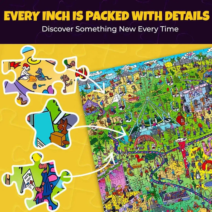 Pawchella Bash "Seek & See" 1000 Piece Jigsaw Puzzle Quokka - for just $24.99! 