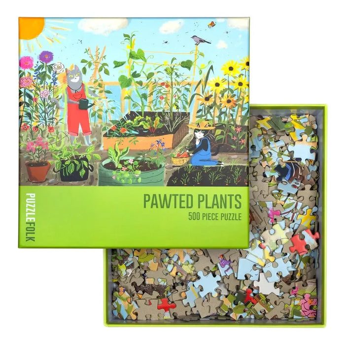 Pawted Plants 500 Piece Jigsaw Puzzle PuzzleFolk - for just $25.99! 