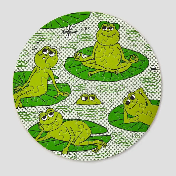 Peace Frogs 81 Piece Round Jigsaw Puzzle Le Puzz - for just $24.99! 