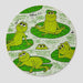Peace Frogs 81 Piece Round Jigsaw Puzzle Le Puzz - for just $24.99! 