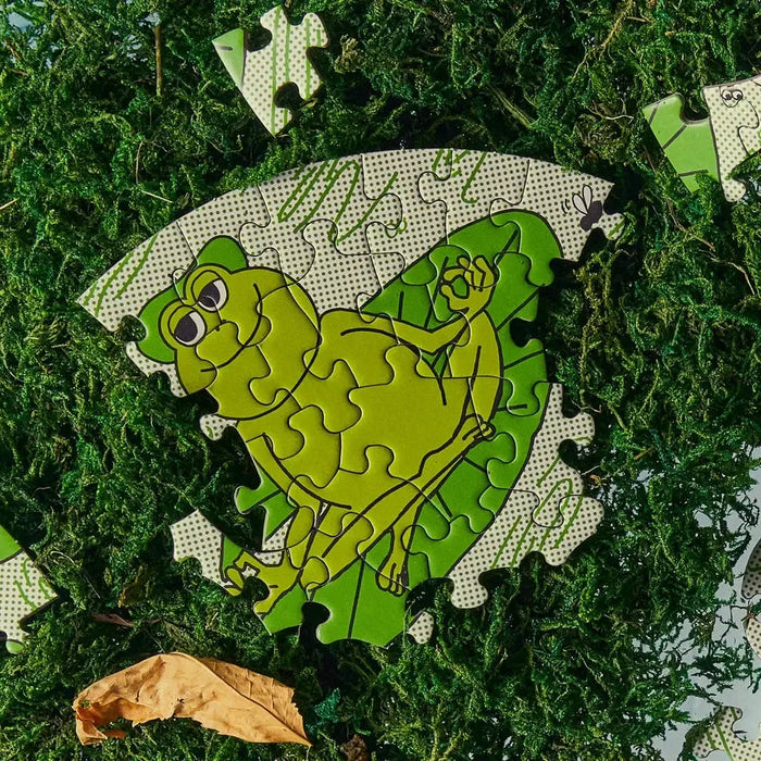 Peace Frogs 81 Piece Round Jigsaw Puzzle Le Puzz - for just $24.99! 