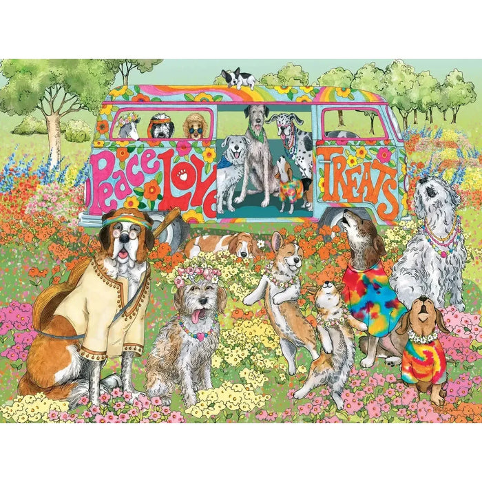 Peace Love Treats 500 Piece Soft Touch Jigsaw Puzzle Crown Point - for just $19.99! 