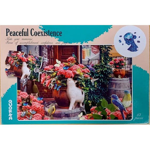 Peaceful Coexistence 63 Piece Tray Jigsaw Puzzle Quokka - for just $9.99! 
